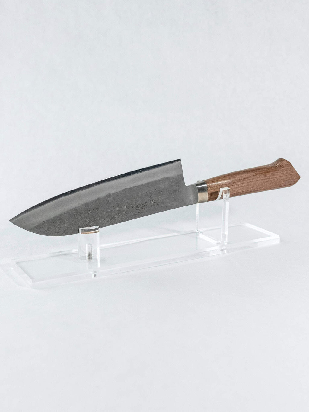 OUL Blue #2 Nashiji Santoku 170mm Japanese kitchen knife full blade profile