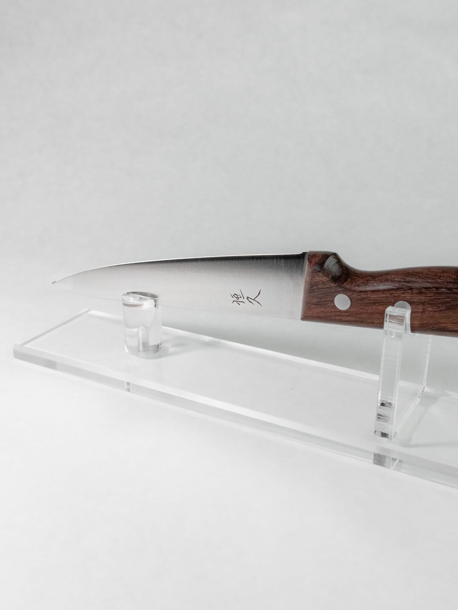 SK-4 carbon steel Honesuki knife blade profile view