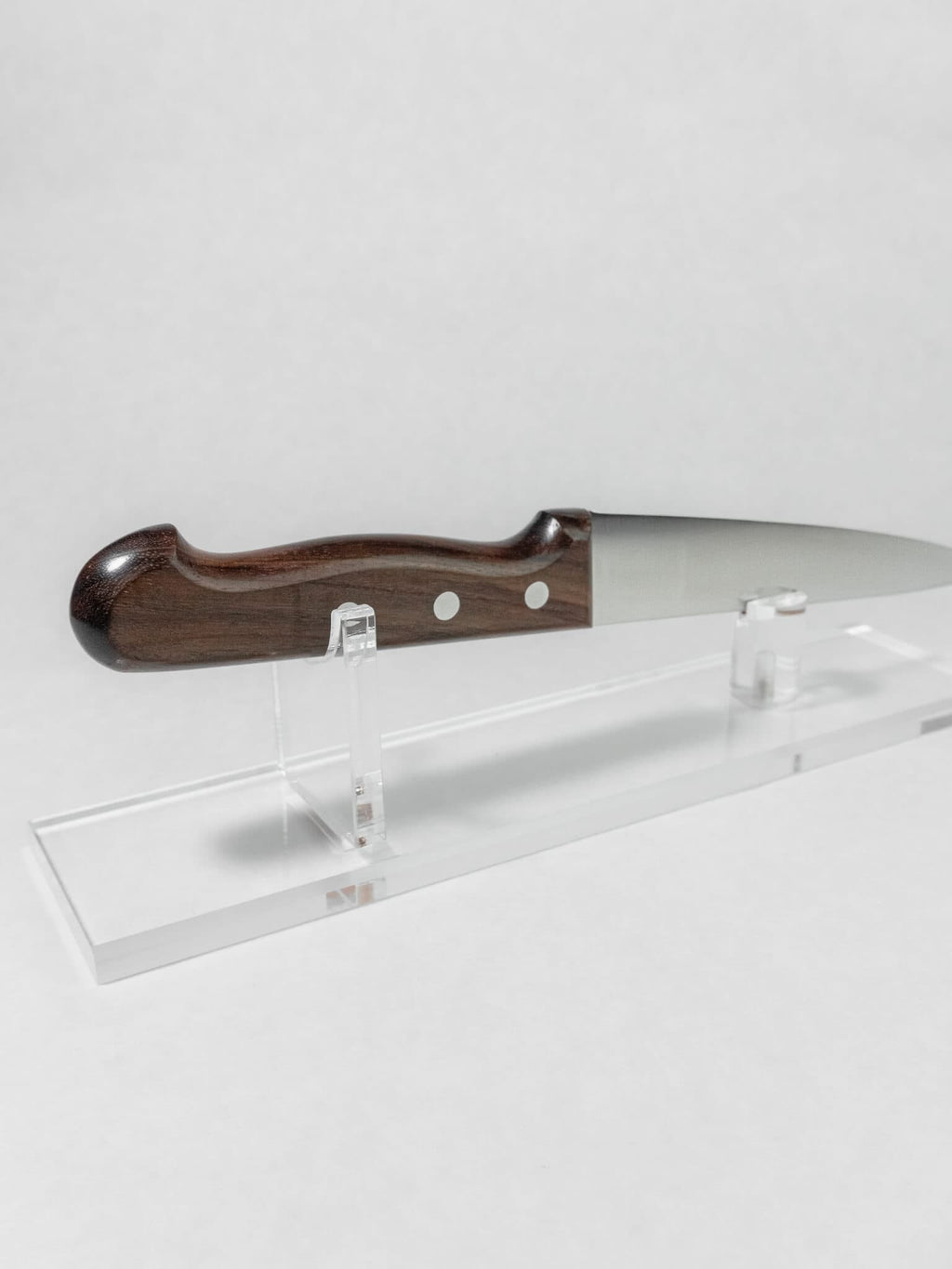 Western brown pakka wood handle Honesuki knife