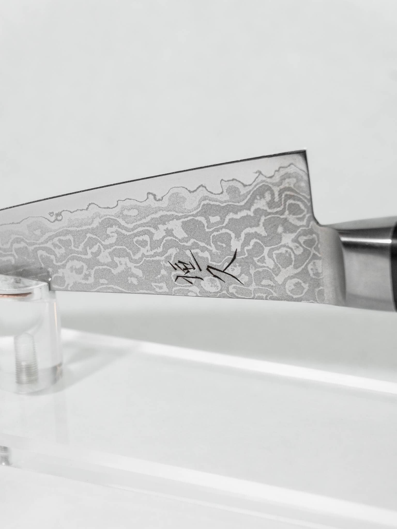 VG-10 stainless steel Honesuki knife close-up
