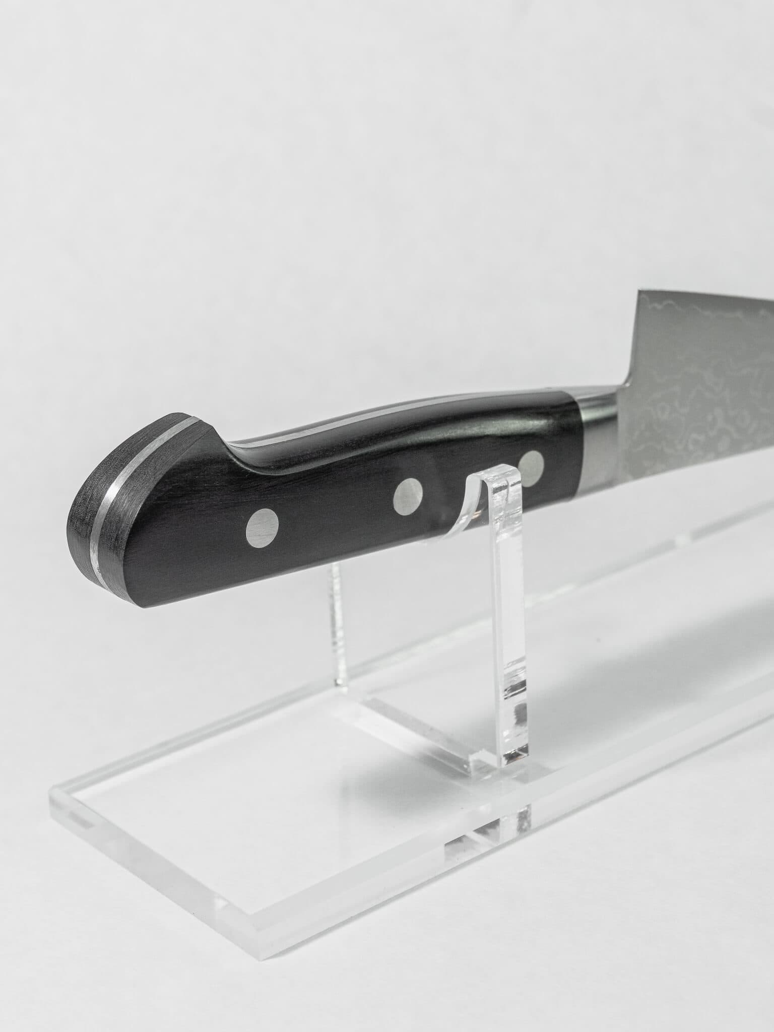 Western black pakka wood handle Honesuki knife