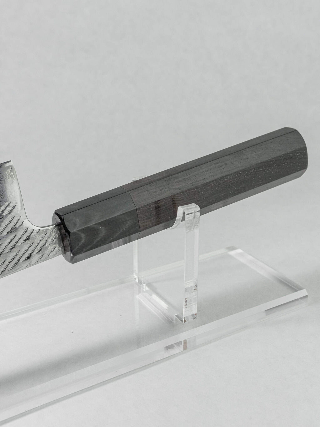 Buffalo horn ferrule detail on Japanese Gyuto handle