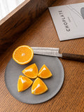 CHOPLATE M size cutting board plate measuring 220mm, designed for both food prep, cutting, and serving.