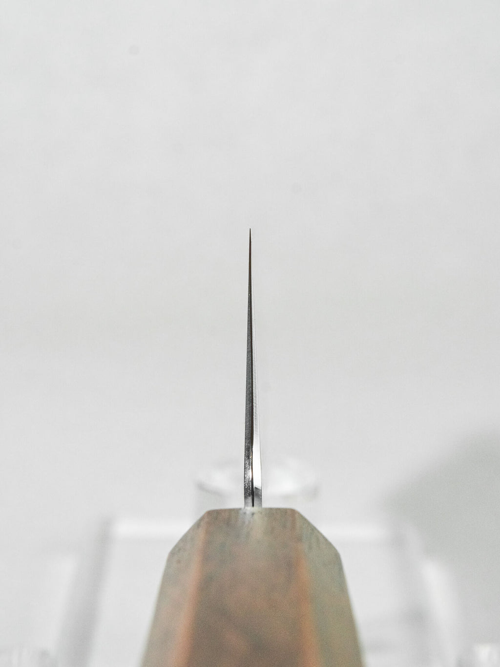 Choil detail showing thin grind and precise blade geometry
