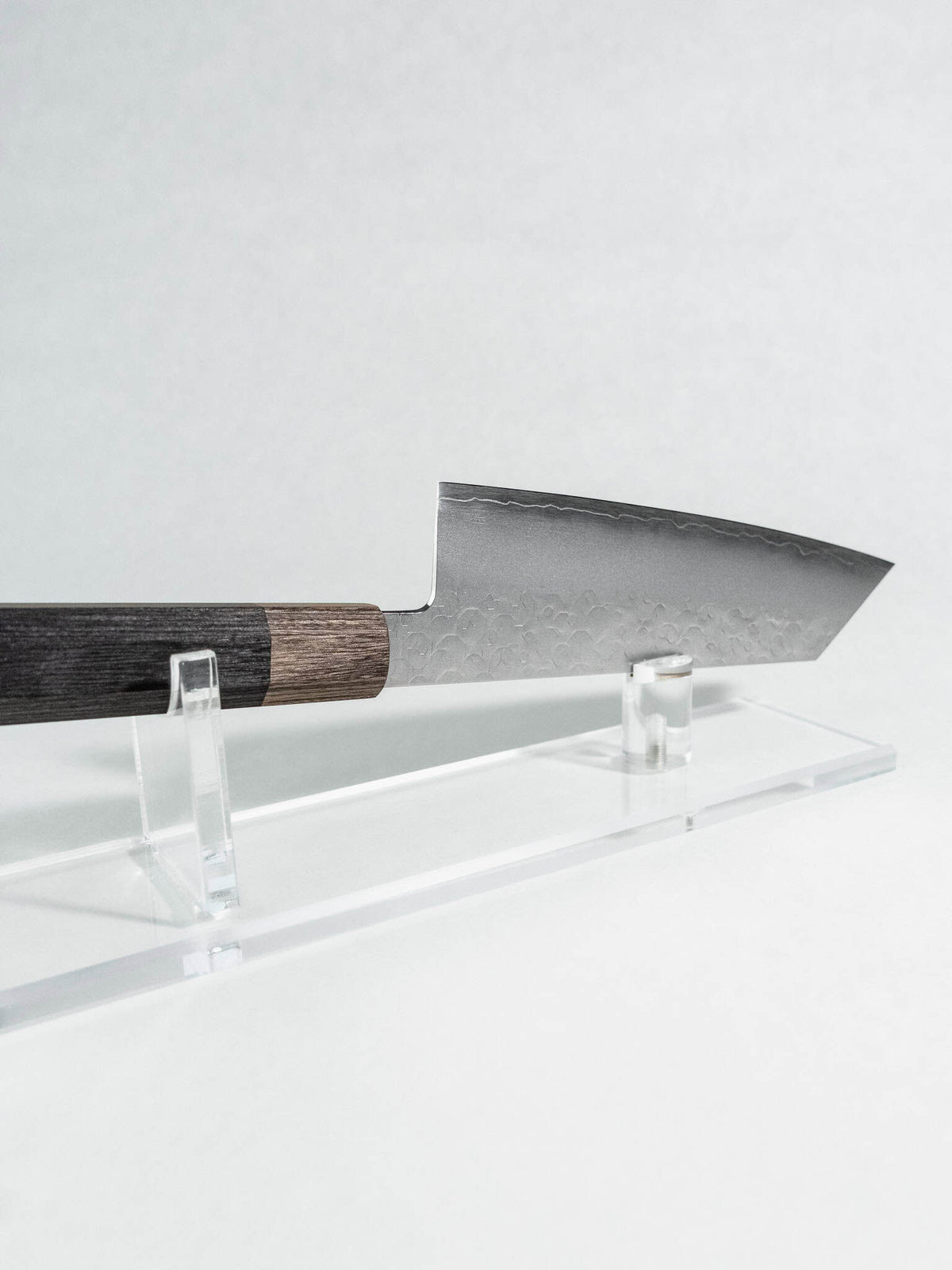 Hado Shiosai Bunka 180mm Japanese knife with geometric hammered blade