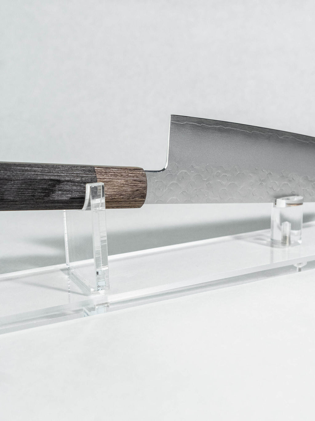 Hado Shiosai Bunka 180mm Japanese knife with stainless tsuchime cladding