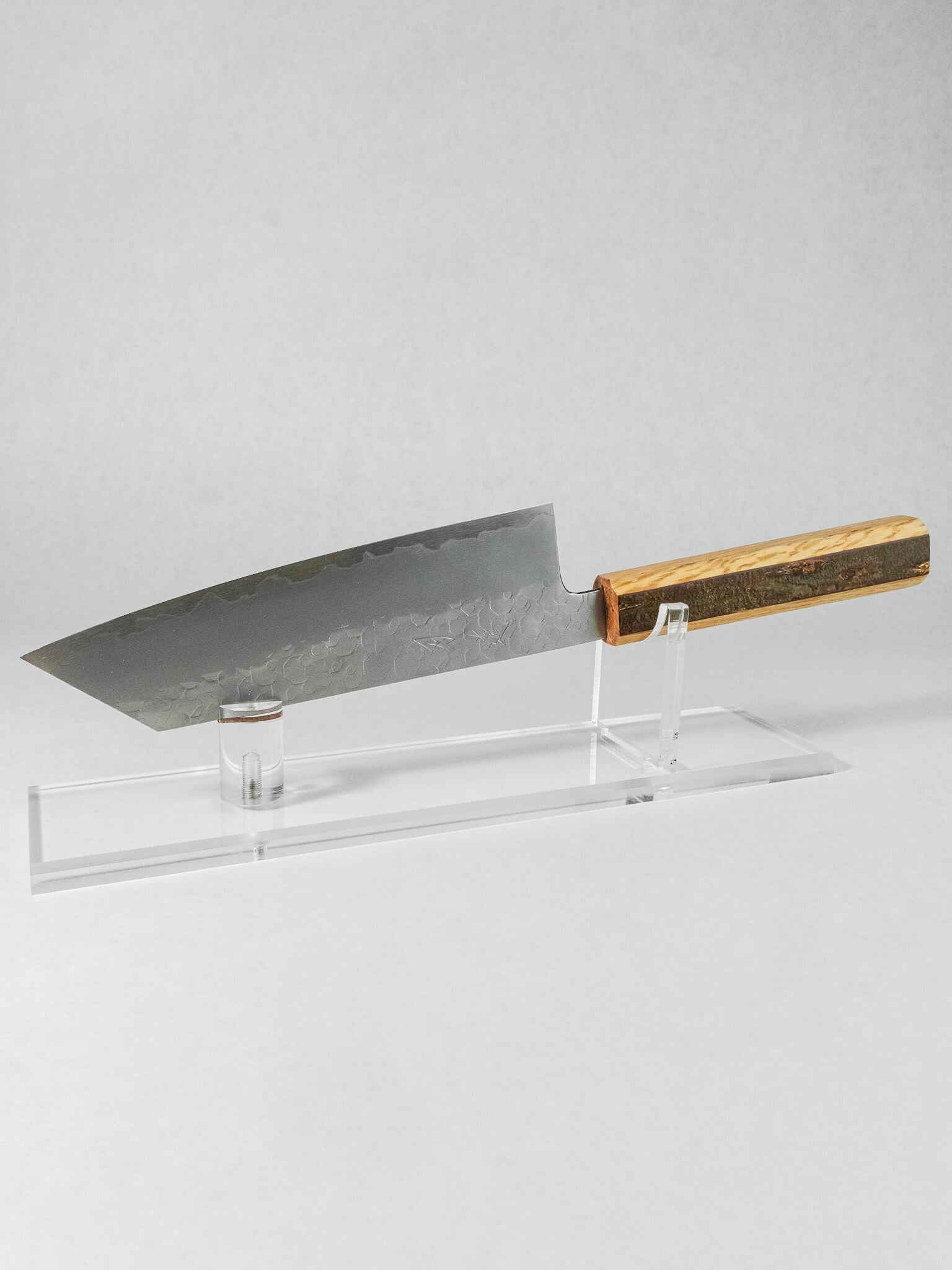 HADO Shiosai Bunka 180mm Japanese knife with SG2 powder steel and stainless tsuchime cladding.