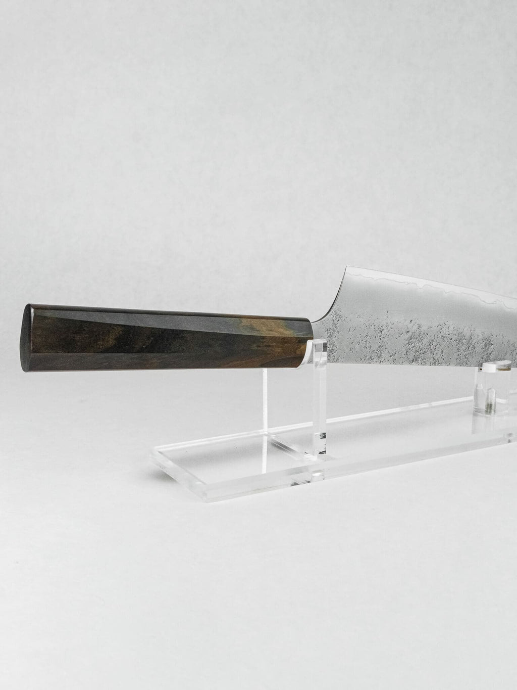 Hybrid octagonal ebony handle on Sakai Takayuki Kengata knife