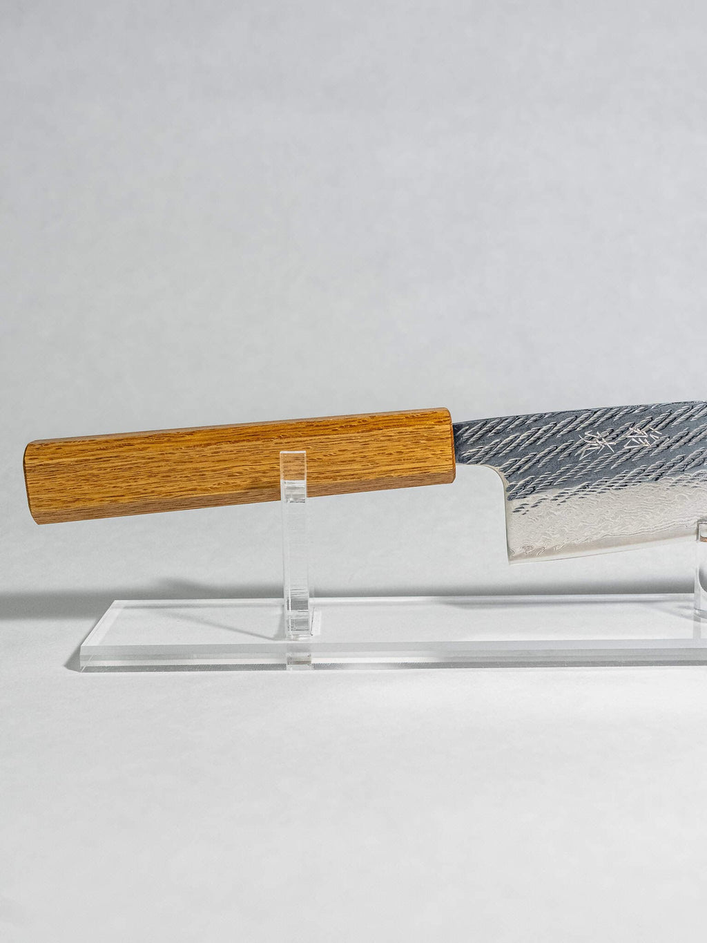 OUL AUS-10A Santoku knife with octagonal oak handle