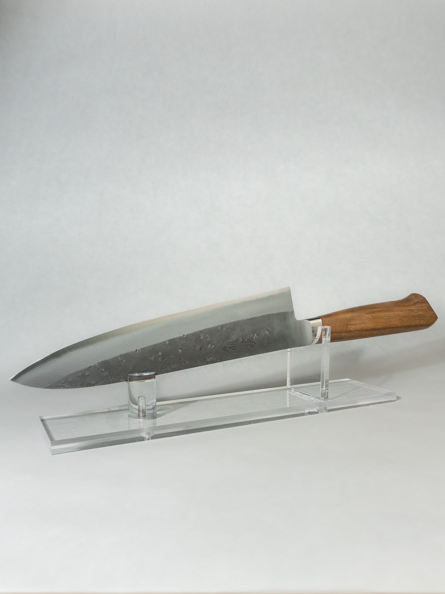 OUL Gyuto 210mm Japanese knife with Blue #2 steel and walnut handle
