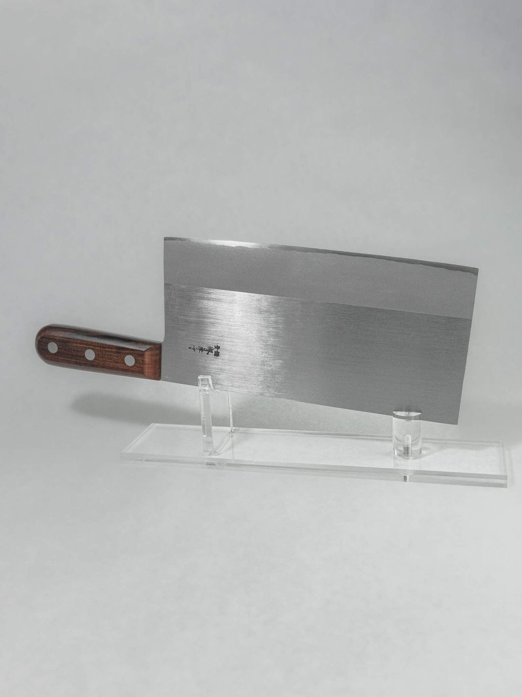 White #2 steel blade with stainless cladding