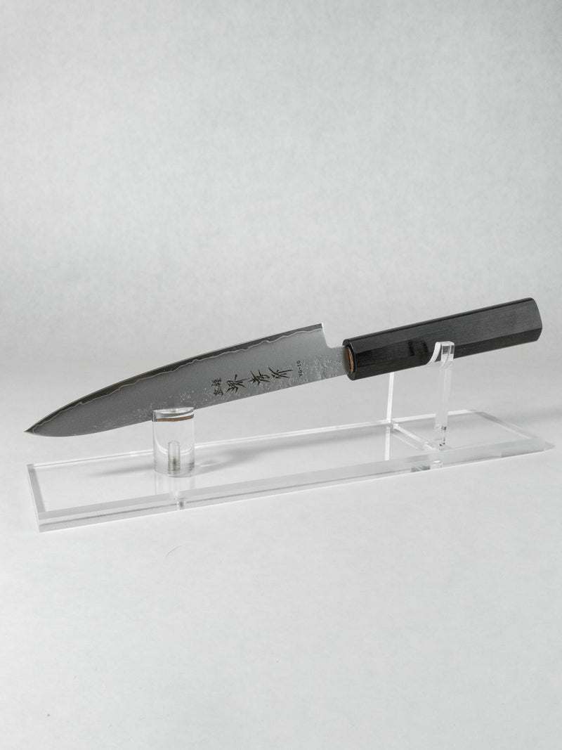Sakai Takayuki 150mm petty/paring knife with VG-10 stainless steel core. Available online or in-store at Gudknife's Chicago location.