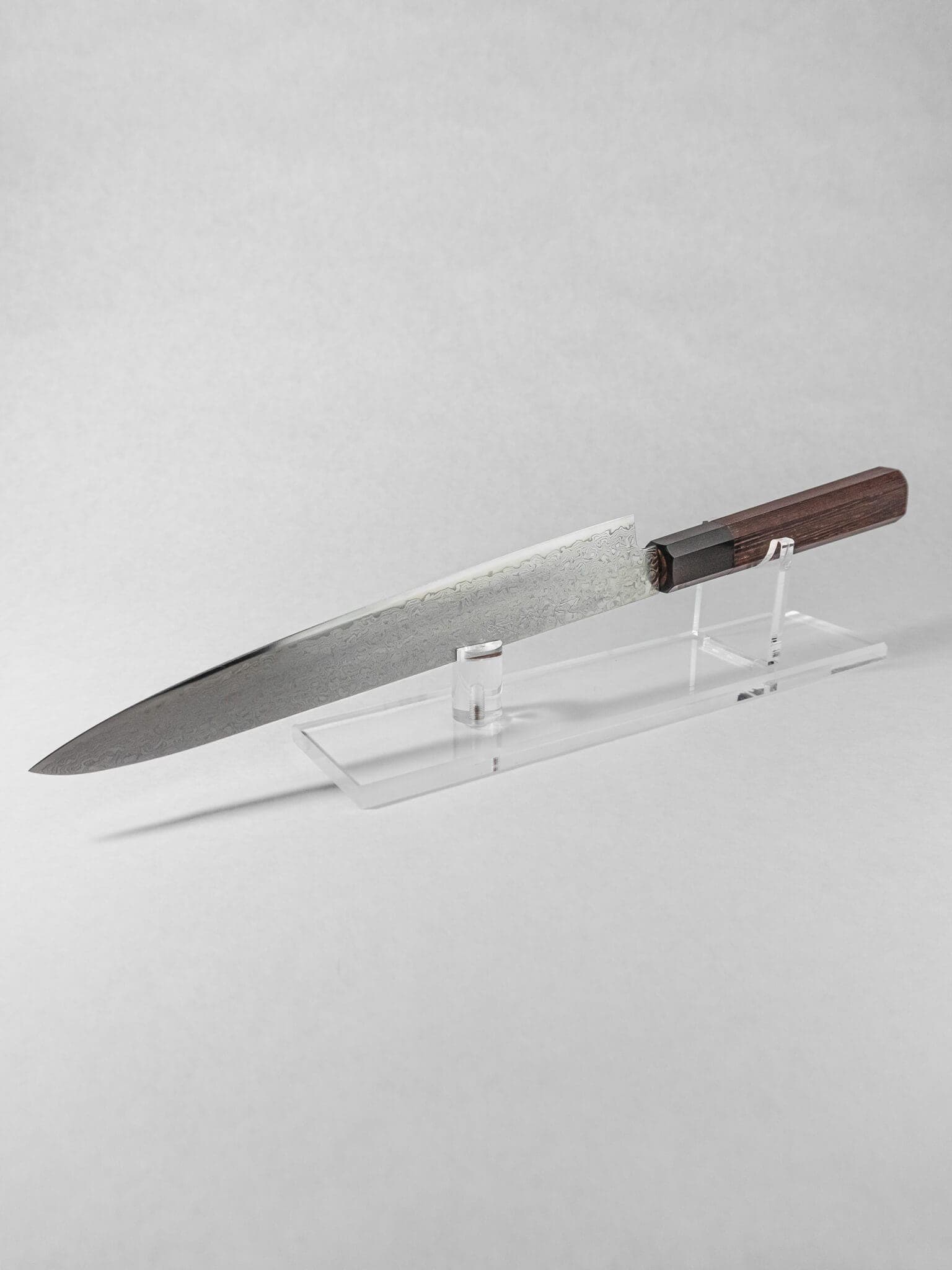 Sakai Takayuki ZA-18 Damascus Sujihiki 240mm Japanese slicing knife full profile