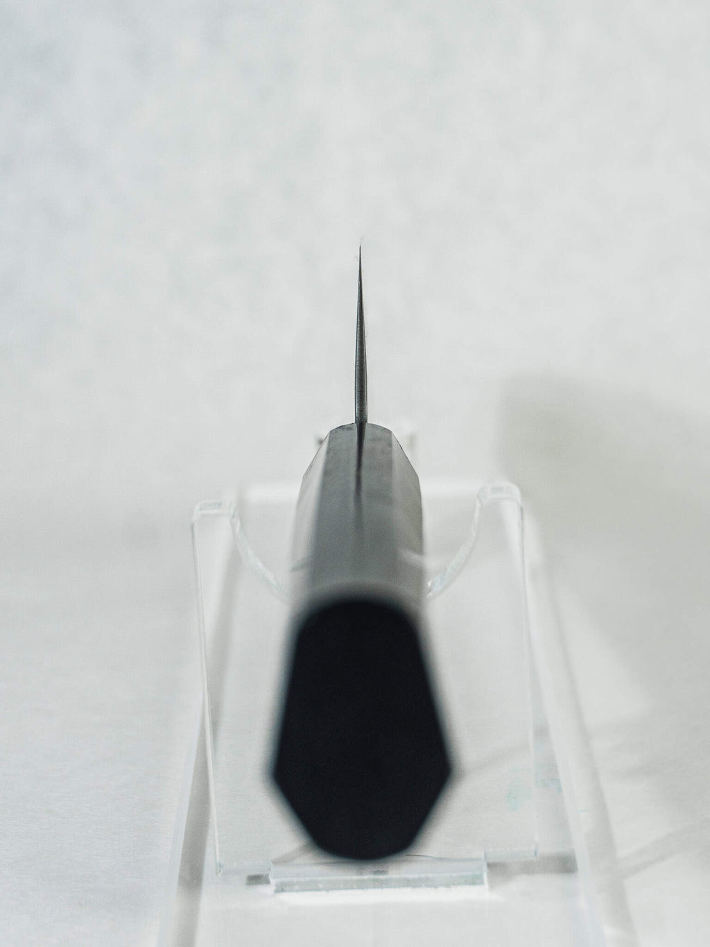 Choil shot displaying thin grind and exposed VG-10 core steel