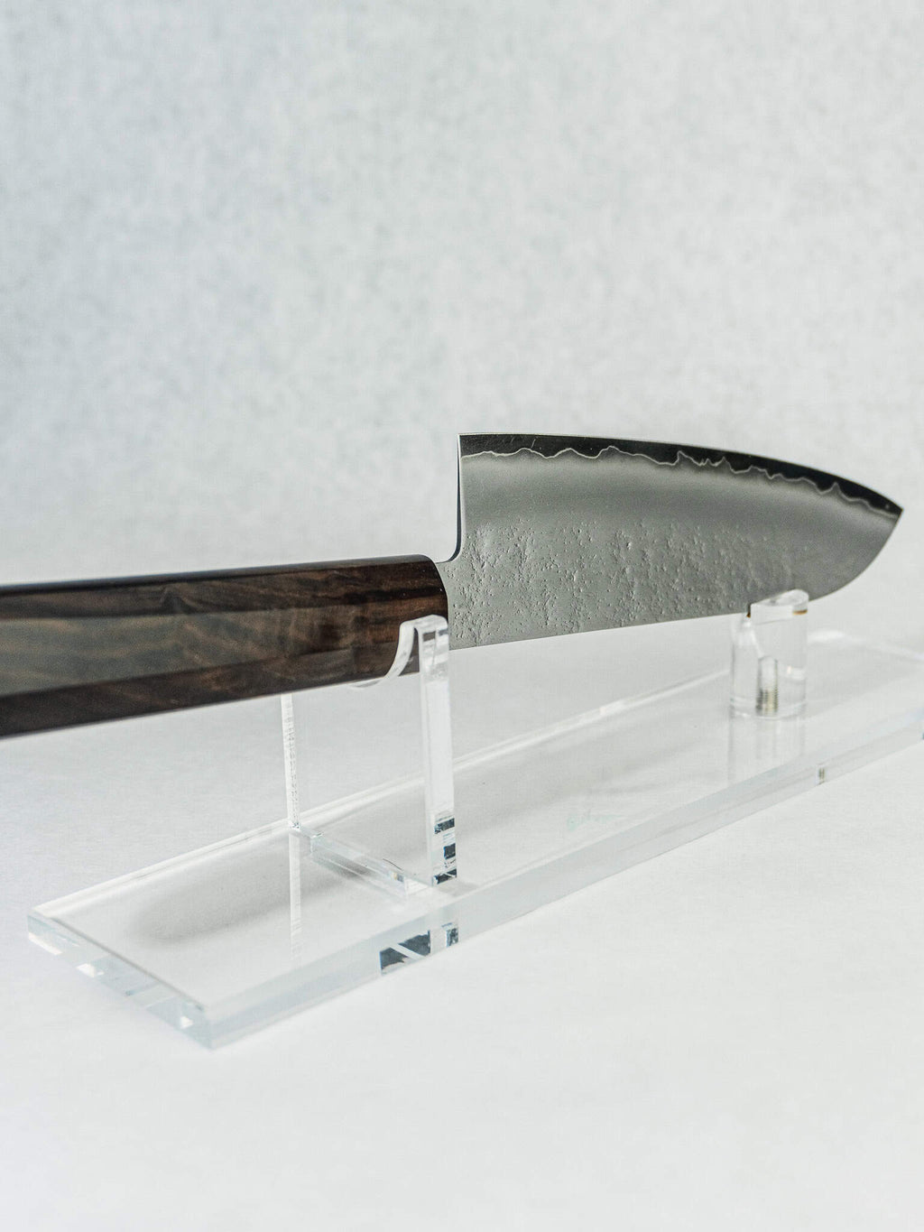 Hybrid ebony handle grip profile showing ergonomic shape and balance
