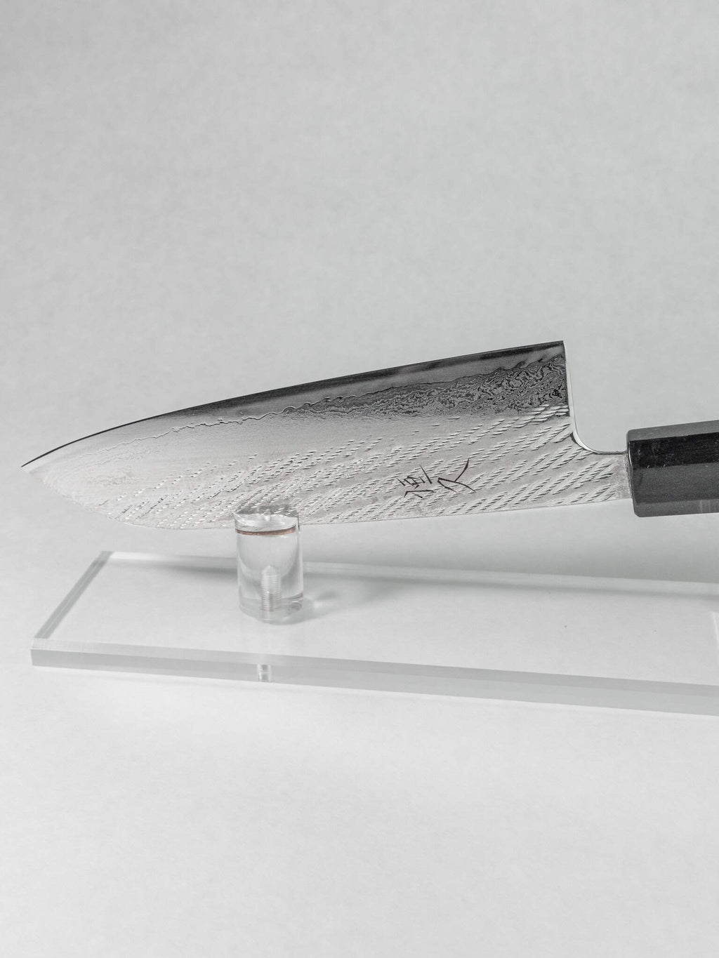 Tsunehisa Ginsan Santoku knife blade profile view